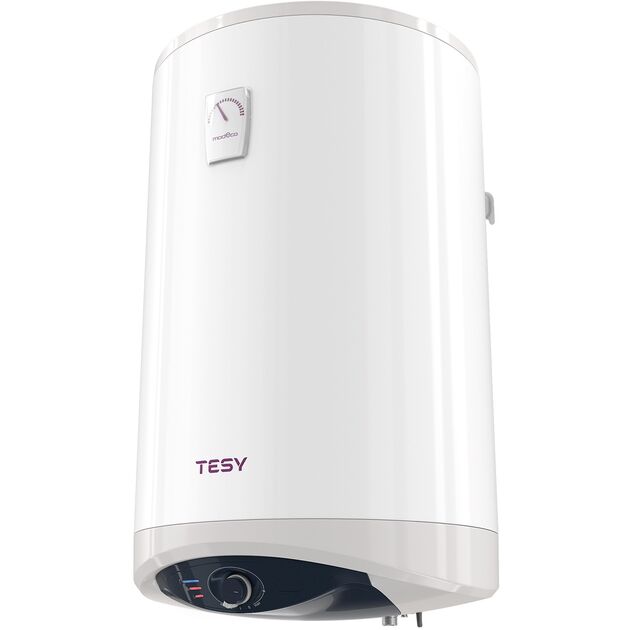Водонагрівач електр. TESY Modeco Ceramic S круглий із теплообмінником GCV6S 804724D C21 TS2RCP, 80л, 2,4кВт, сухий тен, мех. кер-ння, B, білий, фото , зображення 2 | SNABZHENIE.com.ua