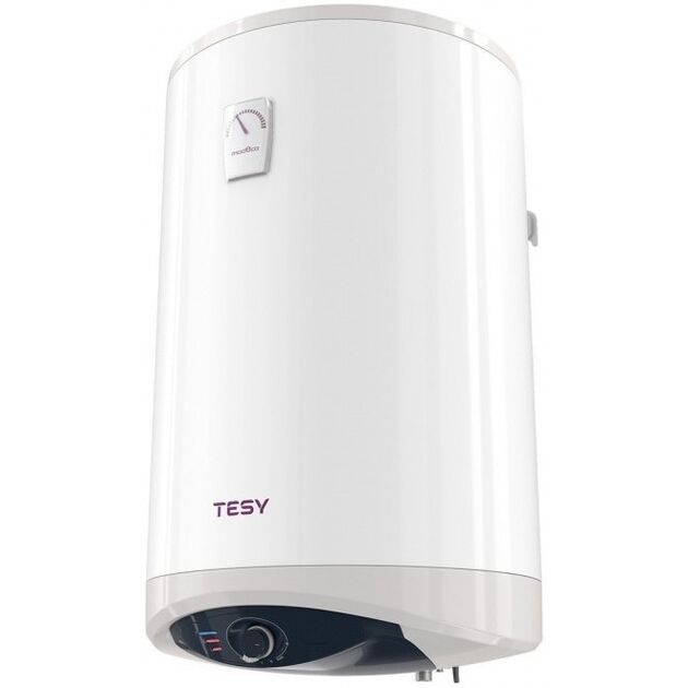 Водонагрівач електр. TESY Modeco Ceramic круглий із теплообмінником GCV9SL 1004724D C21 TS2RCP, 100л, 2,4кВт, сухий тен, мех. кер-ння, підключення з лівого боку B, білий, фото  | SNABZHENIE.com.ua