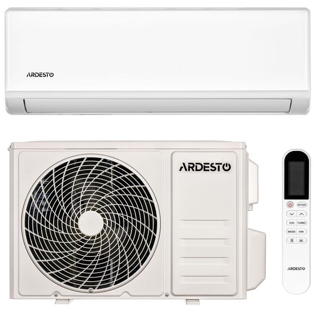 Кондиціонер ARDESTO ARD-E24-R32 70м2 on/off 24000BTU 6.45кВт A/A -7°С R32 білий, фото  | SNABZHENIE.com.ua