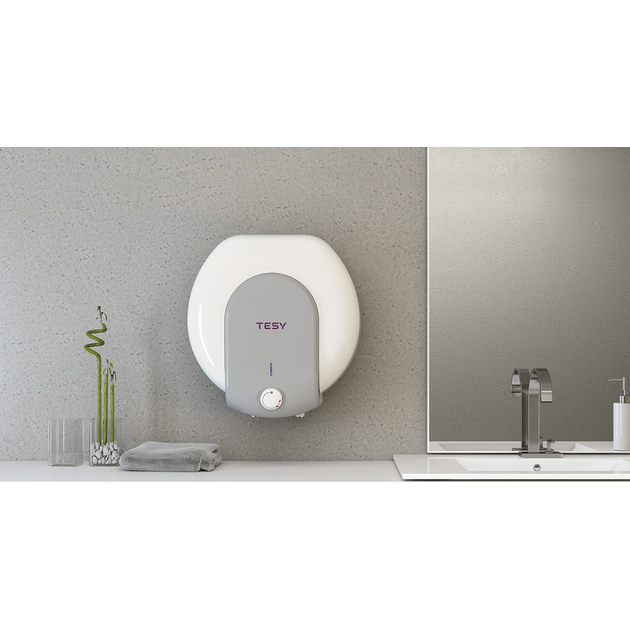 Водонагрівач електр. TESY Bilight Compact 15A GCA 1520 L52 RC, 15л, 2кВт, монтаж над мийкою, мех. кер-ння, A, білий, фото , изображение 3 | SNABZHENIE.com.ua