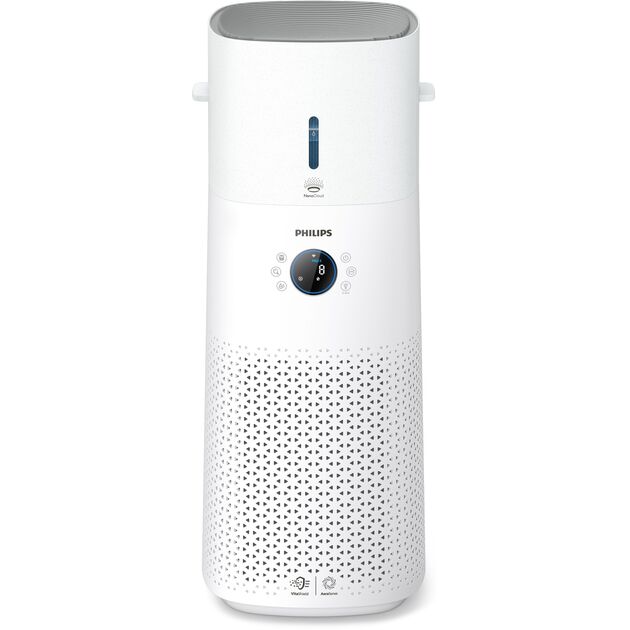 Кліматичний комплекс PHILIPS очист+зволож. Series 3000, 130м2, 505м3/год, диспл., НЕРА,попередн.вугільних. фільтр, Wi-Fi, 6 реж., біл, фото  | SNABZHENIE.com.ua