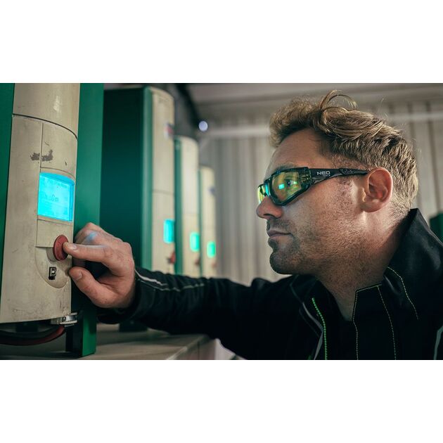 Защитные очки с пенопластовой вставкой, жёлтые линзы, класс FT 97-521, фото , изображение 3 | SNABZHENIE.com.ua