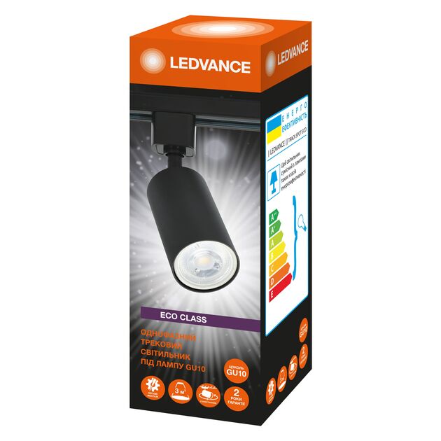 LEDVANCE Світильник трековий ECO GU10 чорний, фото , изображение 3 | SNABZHENIE.com.ua