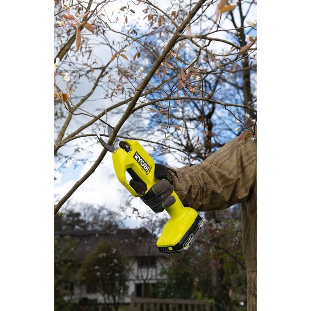 Ryobi Секатор акумуляторний ONE+ RY18SCA-0 18В d різа 25мм 0.74кг без АКБ та ЗП, фото , изображение 3 | SNABZHENIE.com.ua