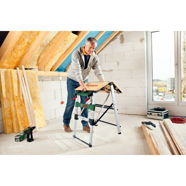 Bosch Верстак складаний PWB 600 890х740х160 мм навантаження до 200кг 11.4 кг, фото , зображення 3 | SNABZHENIE.com.ua