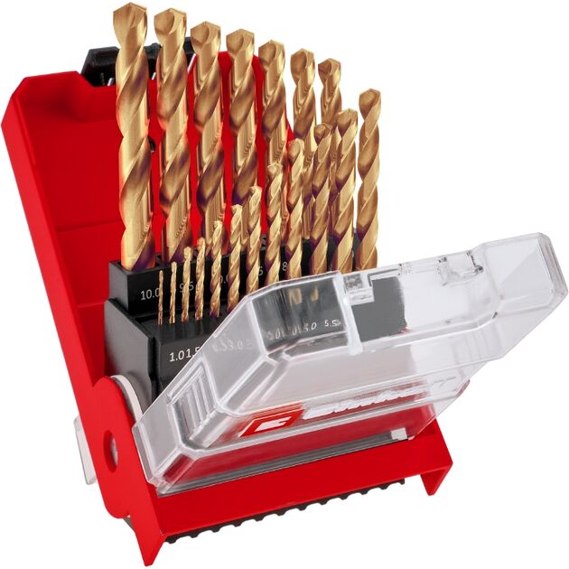 Einhell Набір свердел по металу, 19шт, 1-10мм, кейс, фото , изображение 2 | SNABZHENIE.com.ua
