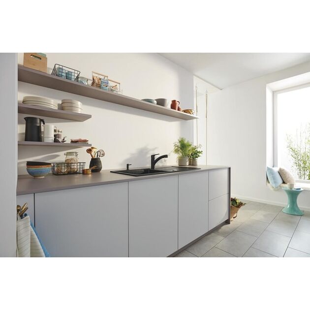 Дозатор для мийних засобів Grohe Contemporary, 500мл, чорний матовий, фото , зображення 3 | SNABZHENIE.com.ua