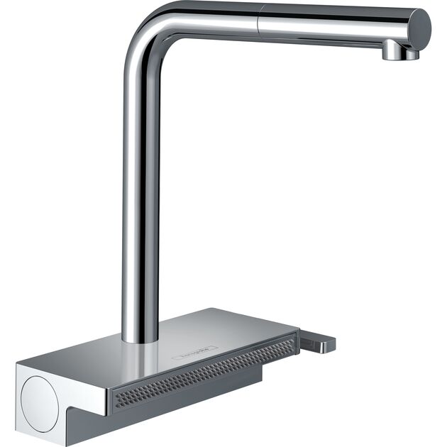 Змішувач для кухні Hansgrohe Aquno Select M81, довж.виливу - 210мм, поворотний, витяжний, 1 важіль, хром, фото , зображення 2 | SNABZHENIE.com.ua