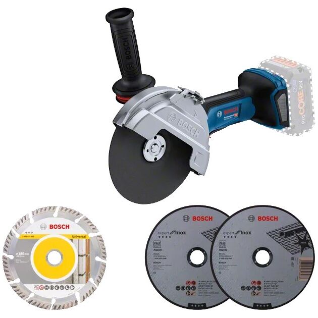 Bosch Шліфмашина кутова акумуляторна GWS 182P 125 мм 18В 2800-9000об·хв без АКБ та ЗП 1,7кг, фото , изображение 2 | SNABZHENIE.com.ua
