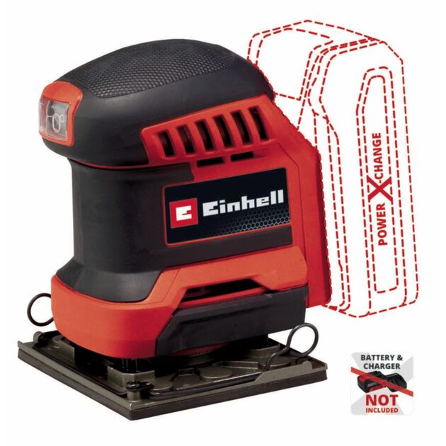 Einhell Шліфмашина вібраційна акумуляторна TE-OS 18/113 Li - Solo 18, 113х101мм 1.04кг без АКБ і ЗП, фото , зображення 2 | SNABZHENIE.com.ua