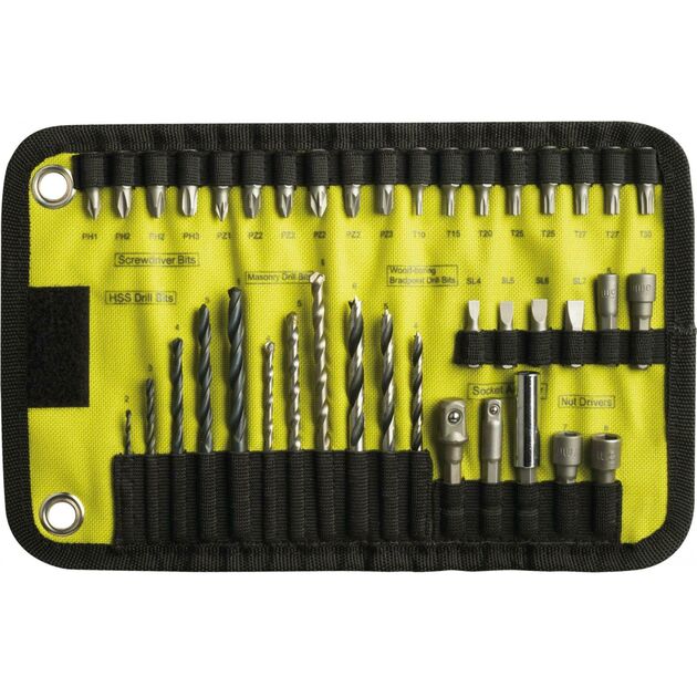 Ryobi Набір біт і свердел RAK40RM 40шт чохол, фото , зображення 2 | SNABZHENIE.com.ua