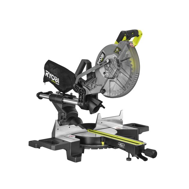Ryobi Пила торцювальна RMS18254X-0, акумуляторна, 18В ONE+ НР, з протяжкою, диск 254мм, 14кг, без АКБ та ЗП, фото , изображение 2 | SNABZHENIE.com.ua