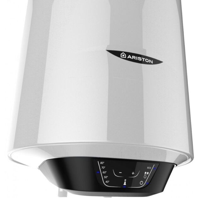 Водонагрівач електр. Ariston круглий слім PRO1 ECO 40 V SLIM 1.8K PL EU, 40л, 1,8кВт, ел. кер-ння, B, білий, фото , изображение 3 | SNABZHENIE.com.ua