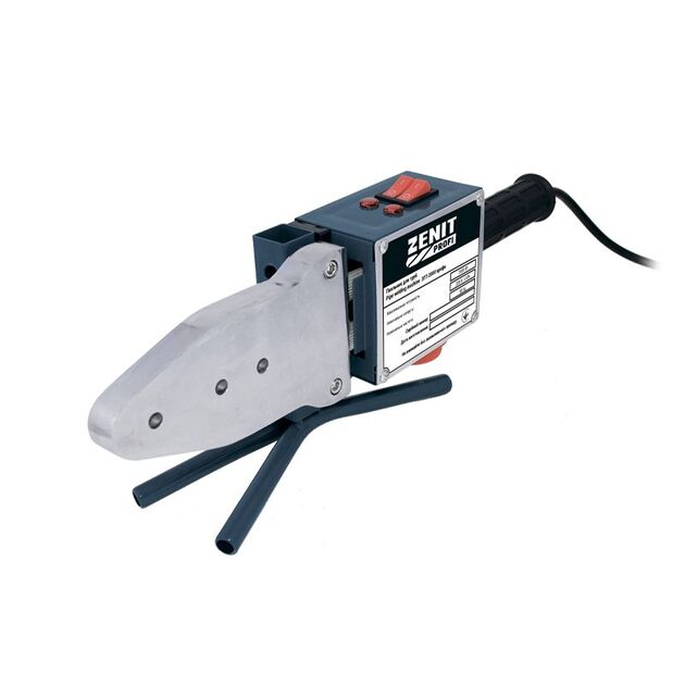 ZENIT Паяльник для пластикових труб ЗПТ-2000 Профи 220В 2000Вт 50-300°C насадки 20; 25; 32; 40; 50; 63мм кейс, фото , изображение 2 | SNABZHENIE.com.ua