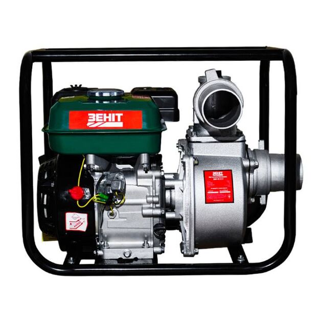 ZENIT Мотопомпа бензинова ЗМП-80 v2.0, 60м3/г (1000л/хв), 6.5к.с, 25кг, фото , зображення 2 | SNABZHENIE.com.ua