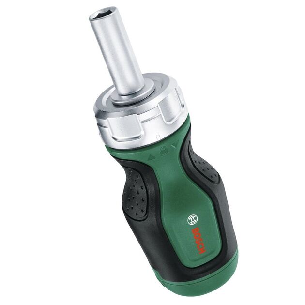 Bosch Викрутка з тріскачкою, 6 насадок, руків'я TPR , 111мм, сталь CrV, фото , зображення 2 | SNABZHENIE.com.ua