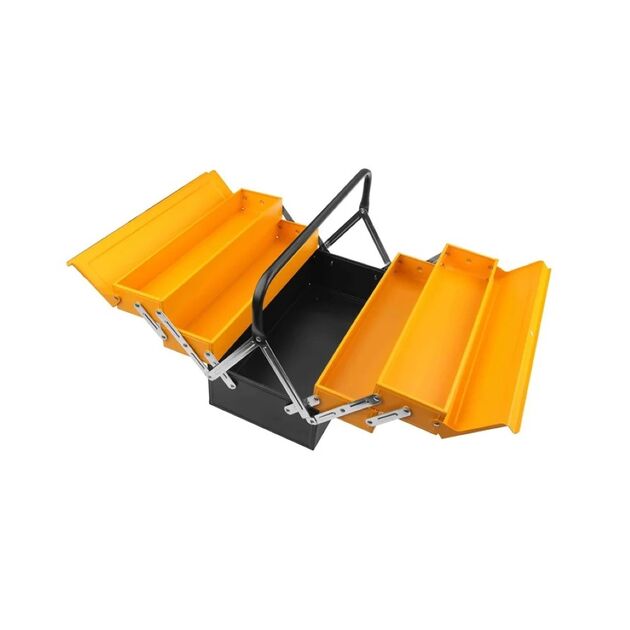 Tolsen Ящик для інструменту Профі, 2 розсувні секцій, 3 рівня, 40.4x20x19.5см, метал, 3.3кг, фото , изображение 3 | SNABZHENIE.com.ua