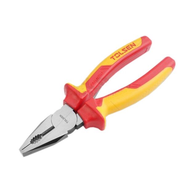 Tolsen Плоскогубці комбіновані Premium, діелектричні, для робіт під напругою 1000В, 200мм, CrV, фото  | SNABZHENIE.com.ua