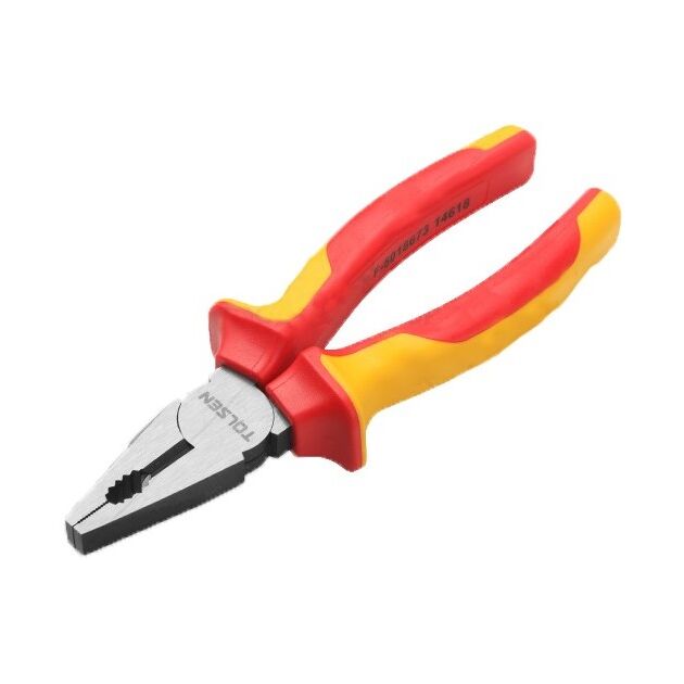 Tolsen Плоскогубці комбіновані Premium, діелектричні, для робіт під напругою 1000В, 180мм, CrV, фото  | SNABZHENIE.com.ua