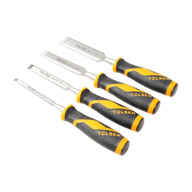 Tolsen Стамеска Профі, набір 4шт, 6-13-19-25 мм, 125мм, CrV, фото , изображение 3 | SNABZHENIE.com.ua