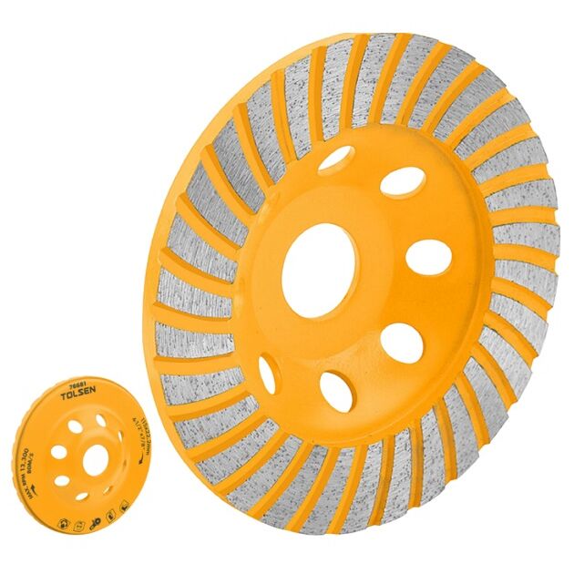 Tolsen Диск шліфувальний алмазний, по бетону каменю цеглі, 125x22.2мм, фото  | SNABZHENIE.com.ua