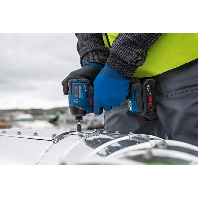 Bosch Гвинтоверт ударний акумуляторний GDR 18V-220 C 18В 2х5А·год 0-3400об·хв 220Нм 1кг Bluetooth, фото , изображение 3 | SNABZHENIE.com.ua