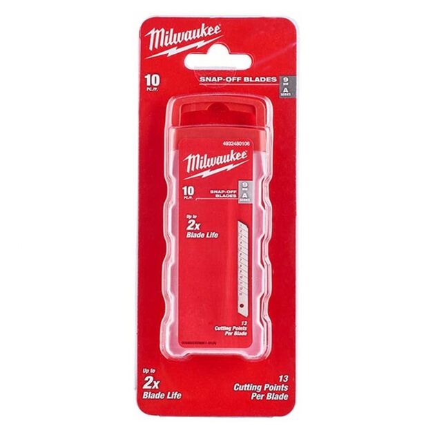 Лезвія змінні сегментовані 9 мм Milwaukee (10 шт/упак), фото , зображення 3 | SNABZHENIE.com.ua
