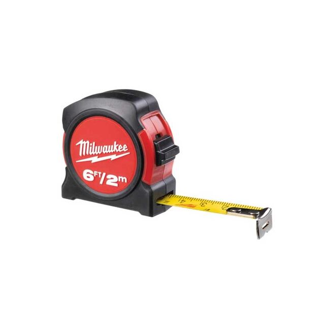 Рулетка MILWAUKEE 2м не магнитная 48225502, фото , изображение 2 | SNABZHENIE.com.ua