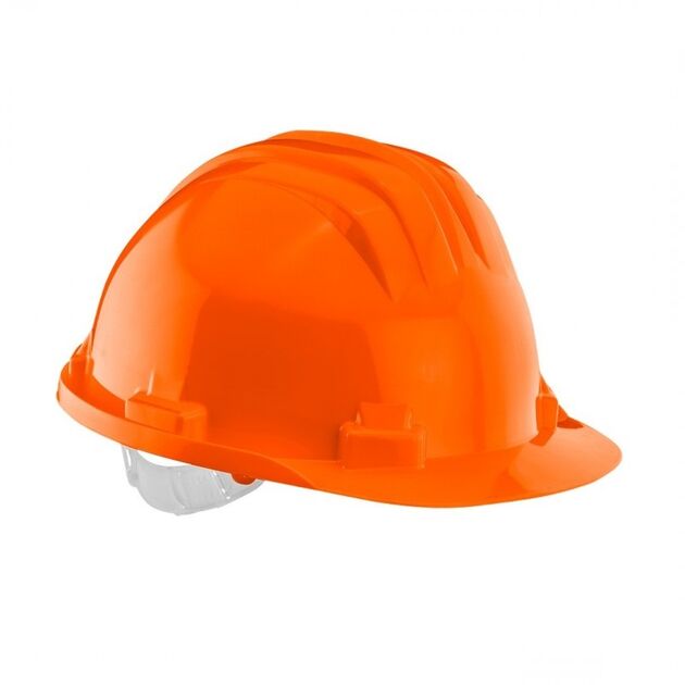 Каска захисназ матеріалу HDPE, помаранчева NEO, фото  | SNABZHENIE.com.ua