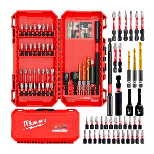 Набор бит Milwaukee SHOCKWAVE для шуруповерта (40 шт.), фото , изображение 3 | SNABZHENIE.com.ua