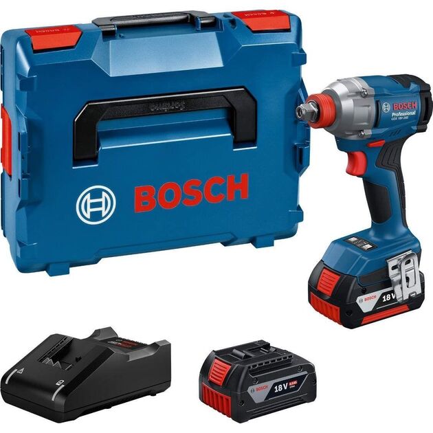 Bosch Гайковерт ударний GDX 18V-285 18В 2x4А·год до 3600об·хв 285Нм квадрат 1/2" ЗП кейс 1.1кг, фото , изображение 3 | SNABZHENIE.com.ua