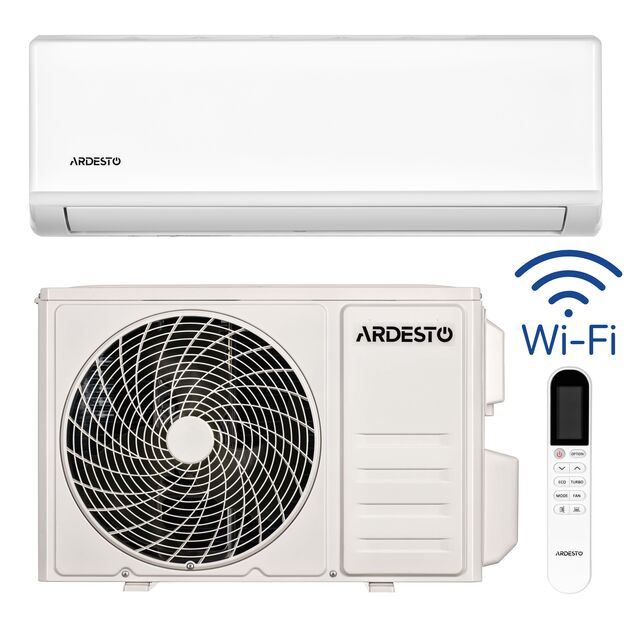 Кондиціонер ARDESTO CoolSmartPro 25м2 інвертор 9000BTU 2.5кВт A++/A+ -25°С Wi-Fi R32 білий, фото  | SNABZHENIE.com.ua