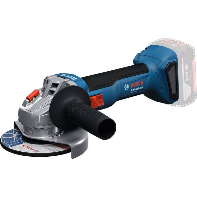 Шліфмашина кутова акумуляторна Bosch GWS 18V-8 125мм  11000об·хв 1.6кг без АКБ і ЗПШліфмашина кутова акумуляторна GWS 18V-8 125мм 11000об·хв 1.6кг без АКБ і ЗП, фото , изображение 3 | SNABZHENIE.com.ua