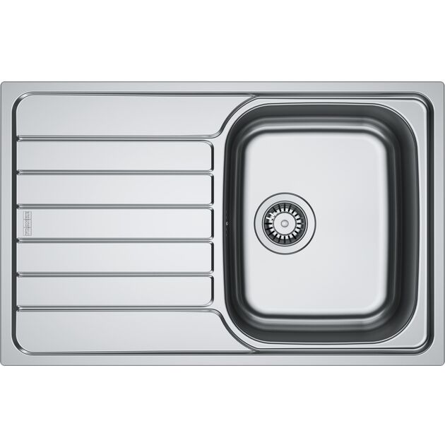 Мийка кухонна Franke Spark, нерж.сталь, прямокутник, з крилом, 780х500х340мм, чаша - 1, врізна, SKL 611-78, нерж декор, фото  | SNABZHENIE.com.ua