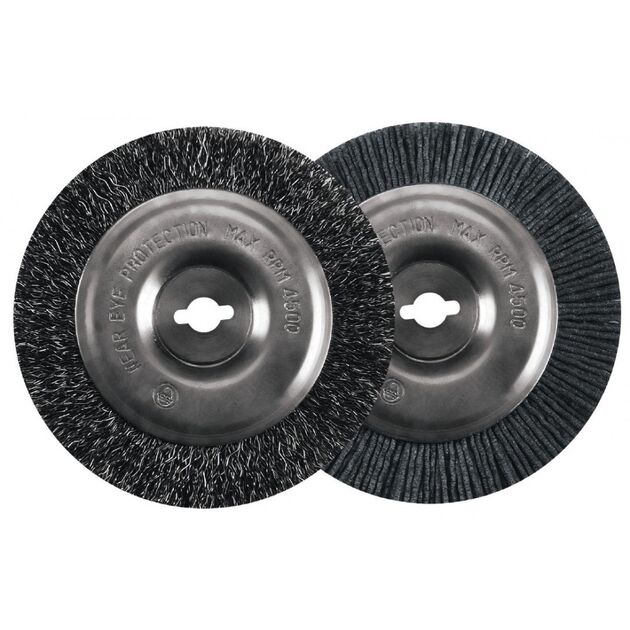 Щітки нейлонова і стальна Einhell для очищувачів швів плитки, 2 шт, фото , зображення 2 | SNABZHENIE.com.ua