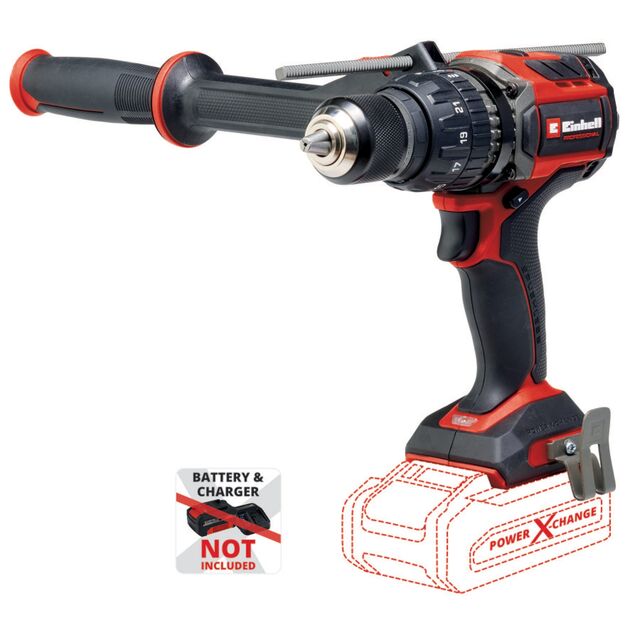 Шурупокрут-дриль ударний акумуляторний Einhell TP-CD 18/120 Li-i BL - Solo, PXC, 18В, безщітковий, 120 Нм, 1.71 кг (без АКБ і ЗП), фото , изображение 2 | SNABZHENIE.com.ua