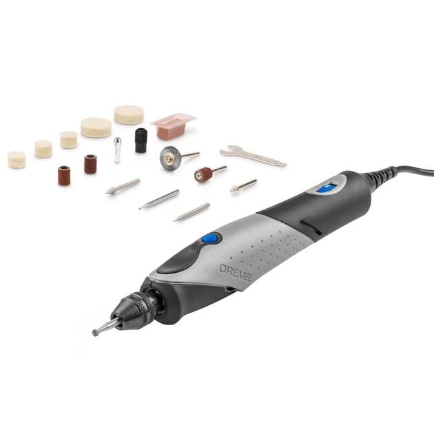 Шліфмашина шліфувально-гравірувальна Dremel Stylo+ 2050-15 9Вт 5000-22000об·хв 15 насадок 16см 0.11кг, фото , зображення 2 | SNABZHENIE.com.ua