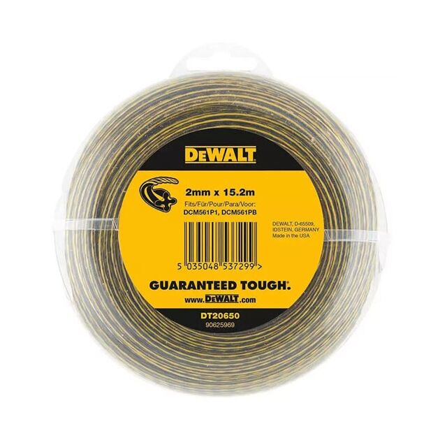Леска для триммера DeWALT 2 мм, 15 м (DT20650), фото , изображение 2 | SNABZHENIE.com.ua
