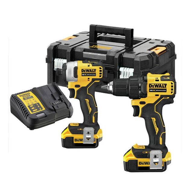Набір з двох інструментів акумуляторних безщіткових DeWALT DCK2062M2T, фото , зображення 3 | SNABZHENIE.com.ua