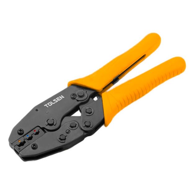 Кліщі обтискні Tolsen Профі, для обтиску наконечників 0.5-6мм кв., 220мм, фото  | SNABZHENIE.com.ua
