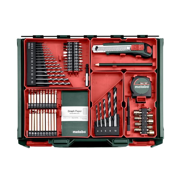 Шурупокрут-дриль акумуляторний Metabo BS 18 Set 18В 2х2А·год 24·48Нм 0-450·0-1600об·хв 1.3кг, фото , изображение 3 | SNABZHENIE.com.ua