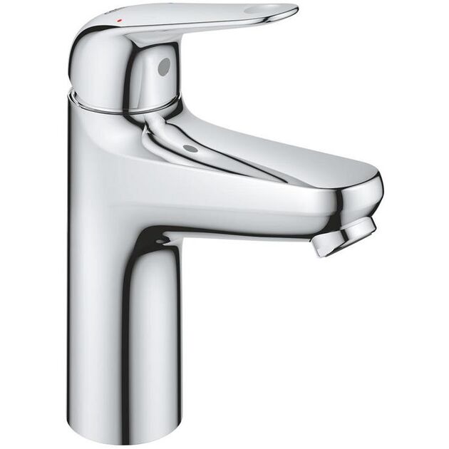 Змішувач для раковини Grohe QuickFix Swift M  довж. виливу - 116мм, неповоротний, 1 важіль, хром, фото , зображення 2 | SNABZHENIE.com.ua