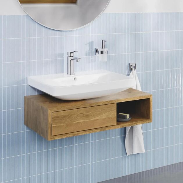 Змішувач для раковини Grohe QuickFix Dice M-розміру, довж. виливу - 116мм, неповоротний, 1 важіль, хром, фото , изображение 3 | SNABZHENIE.com.ua