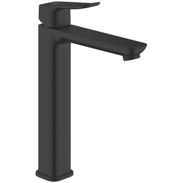 Змішувач для раковини Grohe QuickFix Dice Black XL-розміру, довж. виливу - 161мм, неповоротний, 1 важіль, чорний матовий, фото  | SNABZHENIE.com.ua
