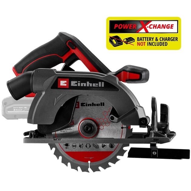 Пила дискова акумуляторна Einhell TP-CS 18/165 Li BL-Solo 18В 4200об/хв 165х20мм 2.9кг без АКБ та ЗП, фото  | SNABZHENIE.com.ua