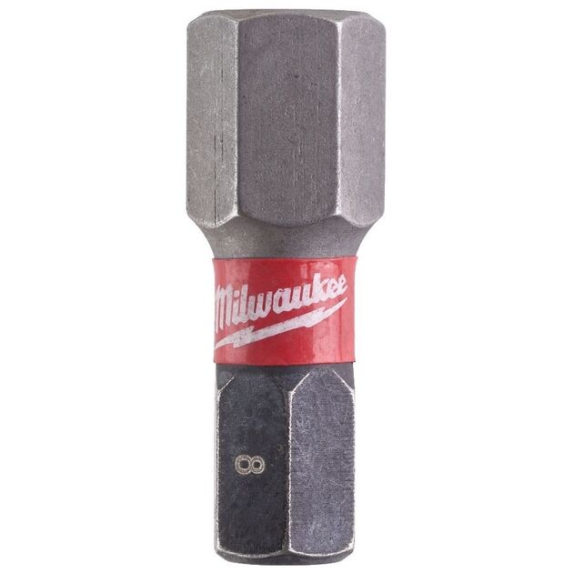 Насадка Milwaukee SHOCKWAVE Hex8 25мм (2 шт), фото , зображення 2 | SNABZHENIE.com.ua