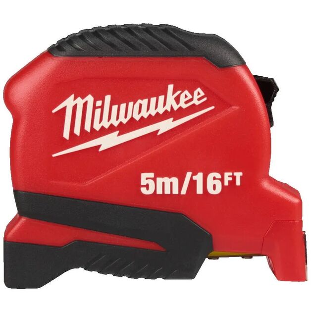 Рулетка Pro Compact MILWAUKEE (Gen 2), 5м/16фт, (25мм), фото , зображення 3 | SNABZHENIE.com.ua