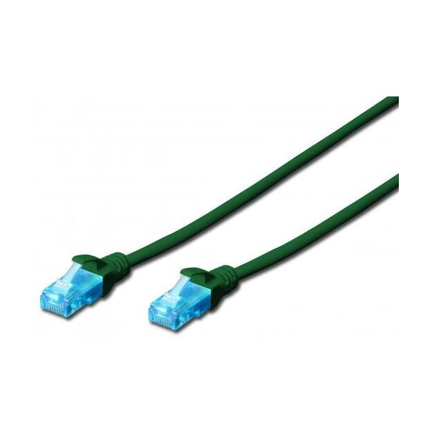 Патч-корд 2E CAT 5e, UTP, 10м, 26AWG, RJ45, 7/0.16, Cu, LSZH, зелений, фото  | SNABZHENIE.com.ua