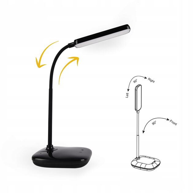 Лампа настільна OSRAM Panan DISK SQ 12W 3000К 4000К 6500К з димером, білий, фото , зображення 3 | SNABZHENIE.com.ua