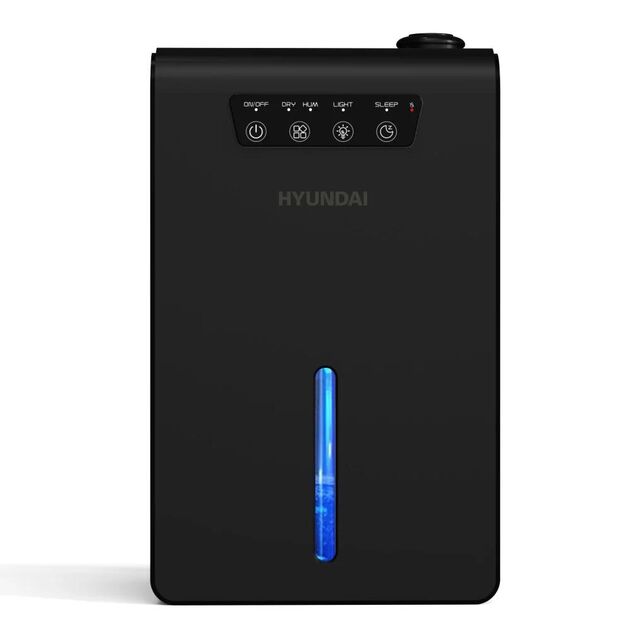 Осушувач повітря безкомпресорний HYUNDAI HDSH002UA 1л.на добу, 25м.кв, 70Вт, фуккція зволоження, ел.кер-ня, таймер, авто вимк., чорний, фото , зображення 2 | SNABZHENIE.com.ua